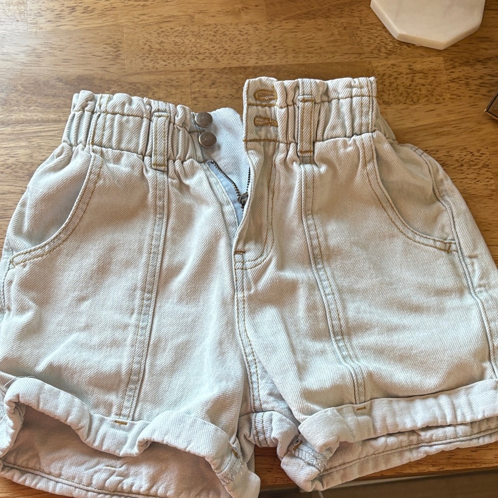 GB girls Cream Kids Shorts
